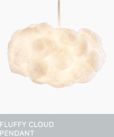 fluffy cloud pendant