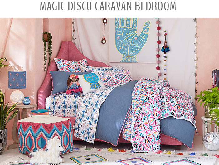 Magic Disco Caravan Bedroom