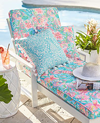 Lilly of the Jungle Indio Chaise Cushion