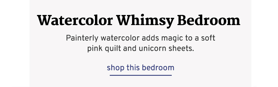 Watercolor Whimsy Bedroom