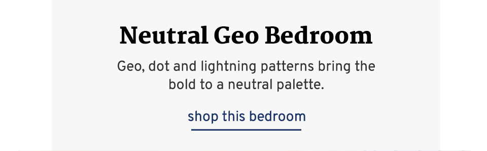 Neutral Geo Bedroom