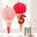 Giant Paper Pom Ice Cream Cones