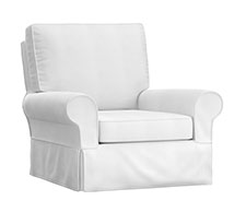 Comfort Small Slipcovered Swivel Glider