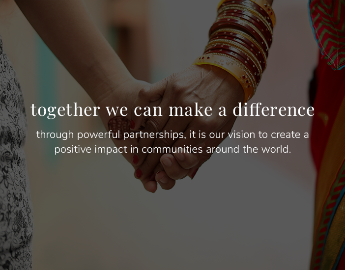 Giving Back: together we can make a difference. through powerful partnerships, it is our vision to create positive impact in communities around the world.