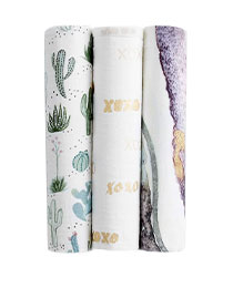 Watercolor Muslin Swaddle