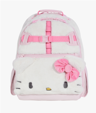 Front-facing image of Mackenzie Adaptive Backpack in Hello Kitty print.