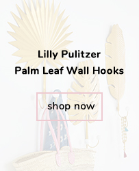 Lilly Pulitzer Palm Leaf Wall Hooks