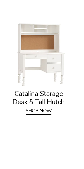 Catalina Storage Desk & Tall Hutch. Shop Now.