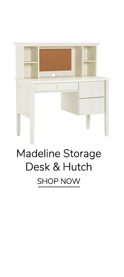 Madeline Storage Desk & Hutch. Shop Now.