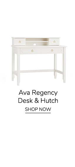 Ava Regency Storage Desk & Hutch. Shop Now.
