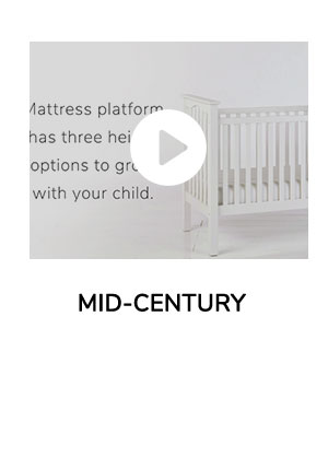 Learn more about our cribs: Mid-century