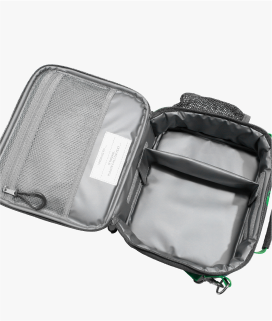 Image of Mackenzie Adaptive Lunch Box in Minecraft print, showing interior compartments.