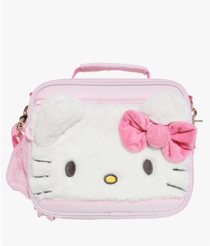 Front-facing image of Mackenzie Adaptive Lunch Box in Hello Kitty&reg; print.
