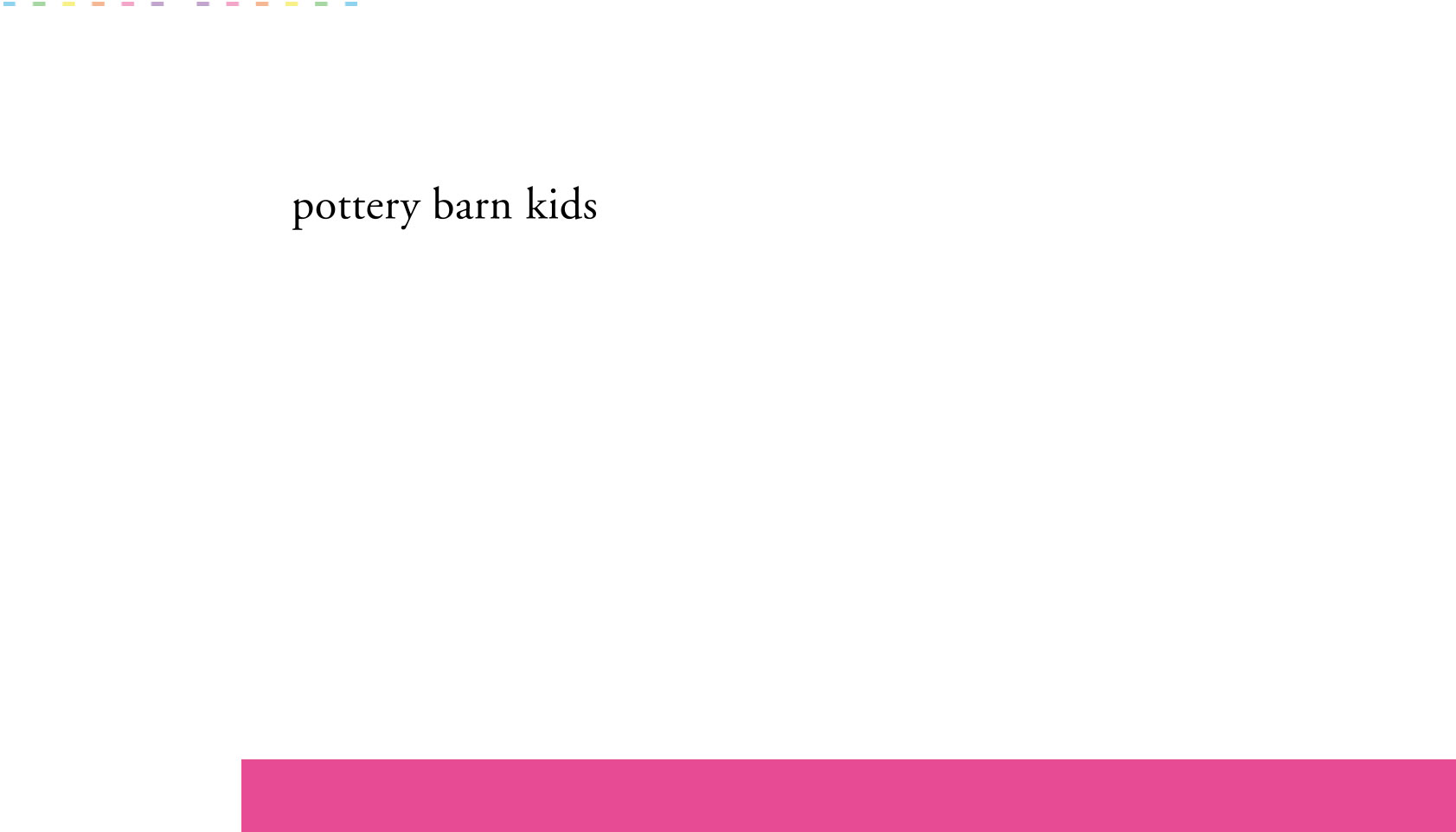 FLOUR SHOP for Pottery Barn Kids