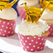 Origami Crane Cupcake Toppers